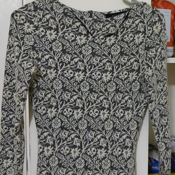 Zara Gray Wool Dress - Picture 2 of 3